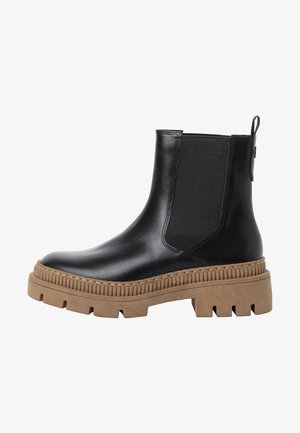Marco Tozzi, Bottines à plateau - black denim