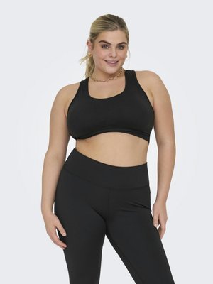 ONLY Play, ONPDAISY CIR SPORTS BRA - CURVY - Brassières de sport à maintien normal - black