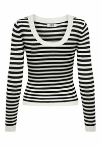 JDY LANGARM BASIC STRETCH LONGSLEEVE  PLUM - Svetr - weiß