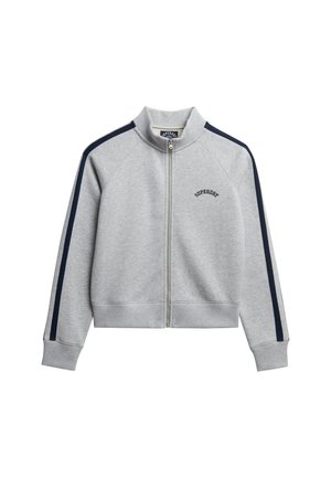 Superdry & Co, SUPERDRY ATHLETIC ESSENTIALS LOGO TRACK TOP.. - Sweat zippé - glacier grey marl