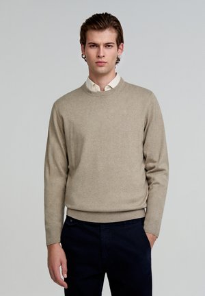 Scalpers ROUND NECK  - Pullover - light khaki