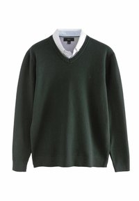 Non sélectionné, green oxford vneck