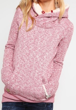 Hoodie - mottled light pink