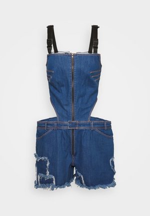 ORGANIC DUNGAREES - Παντελόνι - blue denim
