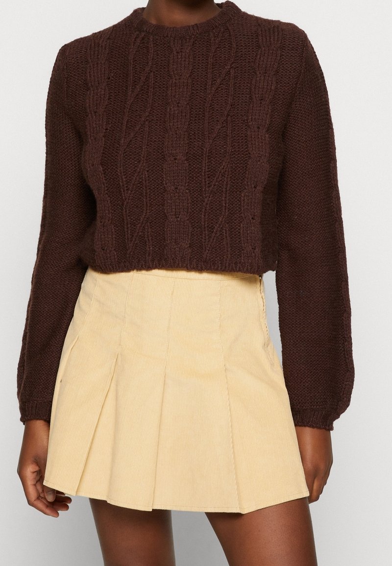 Monki Strickpullover - dark brown