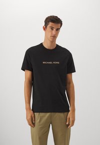 Michael Kors WAVE TEE - Tricou cu imprimeu - black