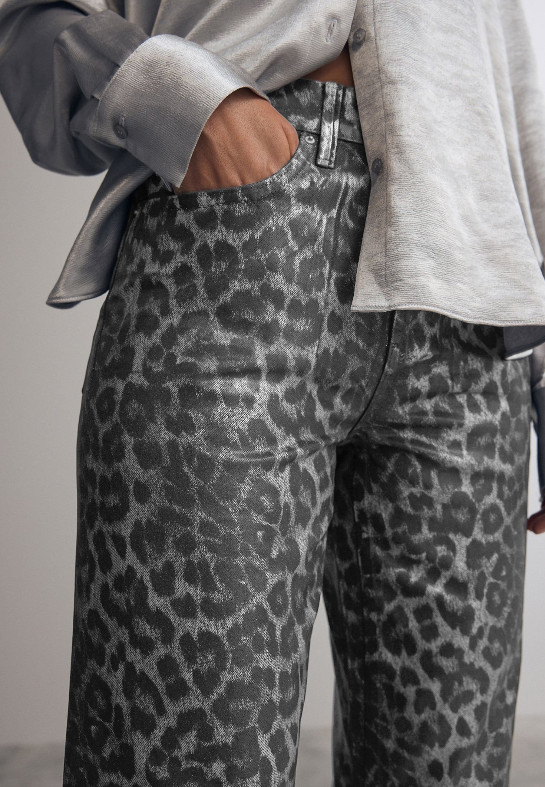 サイズM NoREMID GREY LEOPARD PANTS NOREMID LEOPARD PANTS M - メルカリ