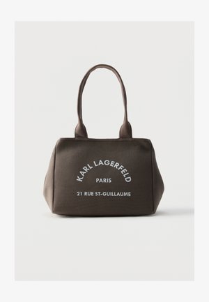 KARL LAGERFELD, CONVERTIBLE TRAPEZE - Чанта за пазаруване - dark taupe