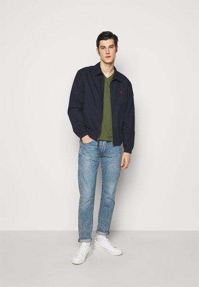 Polo Ralph Lauren CUSTOM SLIM FIT JERSEY V-NECK T-SHIRT - T-shirt básica - supply olive