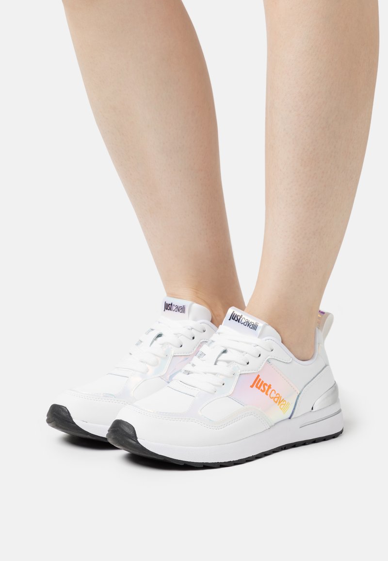 Just Cavalli Baskets basses white/multicoloured/blanc ZALANDO.FR