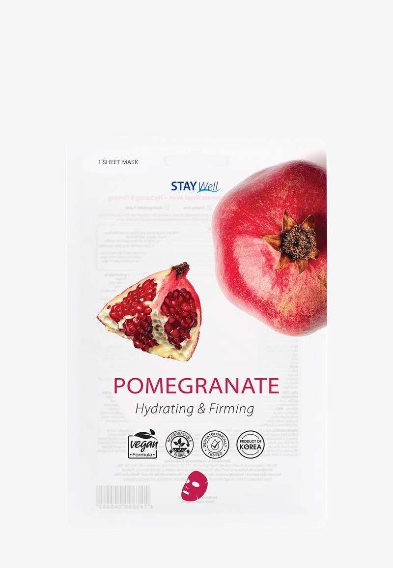 STAY Well STAY WELL VEGAN SHEET MASK - Arkmaske - pomegranate