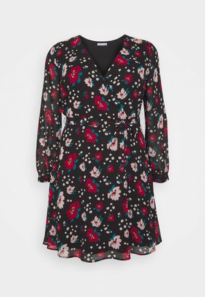 Anna Field Curvy Päevakleit - black/red