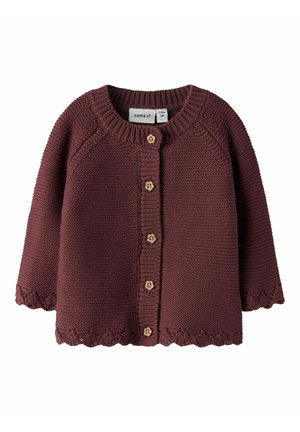 Cardigan - oxblood red
