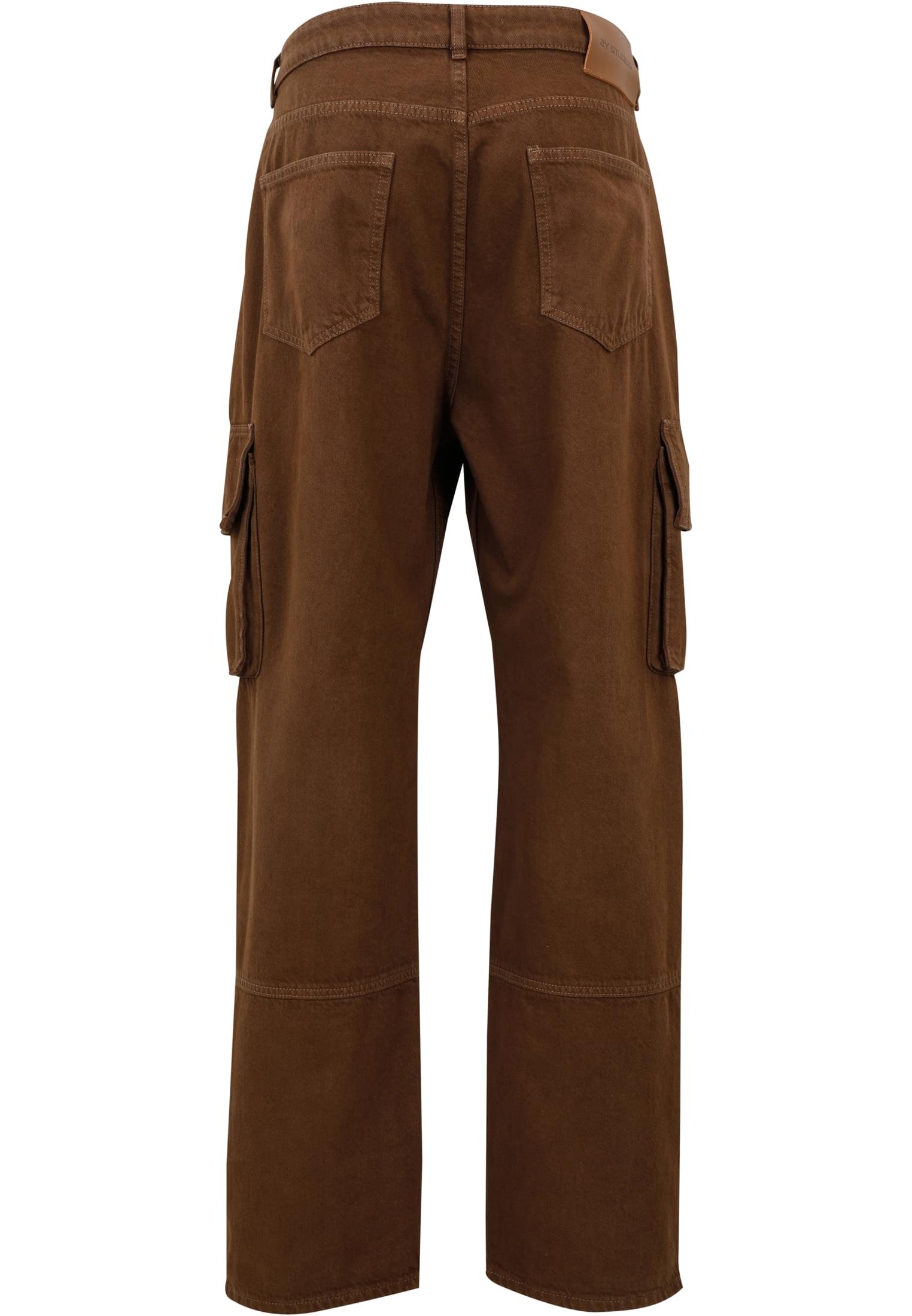 2Y Studios NEO ANKLE ZIP PANTS - Workwear Jeans - brown - Zalando