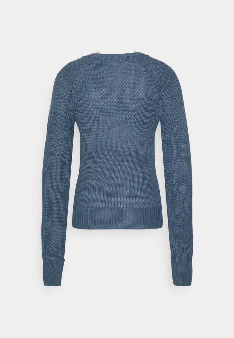 Damen Strickjacken | Vero Moda VMSAYLA V NECK Strickpullover china blue/blau - AD86363 Damen Strickjacken | Vero Moda VMSAYLA V NECK Strickpullover china blue/blau - AD86363