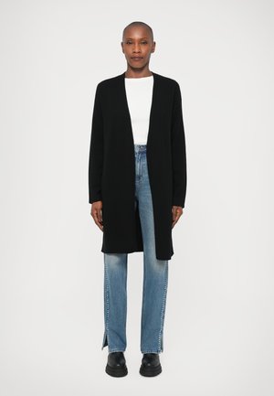 LONG CARDIGAN - Casaco de malha - black