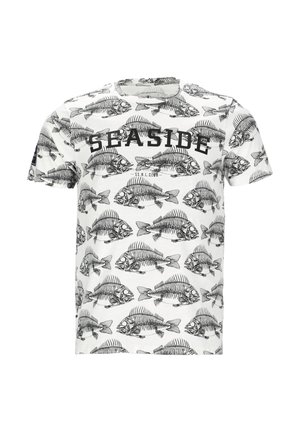 OCEAN - T-shirt print - white fish skeleton