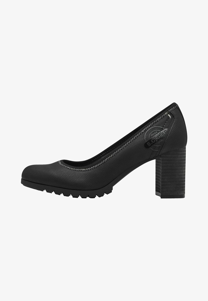 s.Oliver Cipele na petu s platformom - black