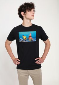 Henry Tiger SPONGEBOB SQUAREPANTS CHRISTMAS BUDS - Print T-shirt - black