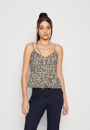 Gina Tricot SAFIA SINGLET - Μπλούζα - black