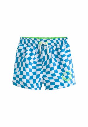 Next PRINTED REGULAR FIT  - Surfshorts - blue checkerboard