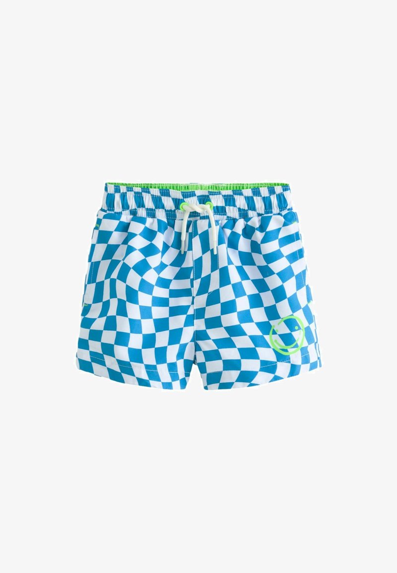 Next PRINTED REGULAR FIT - Badeshorts - blue checkerboard