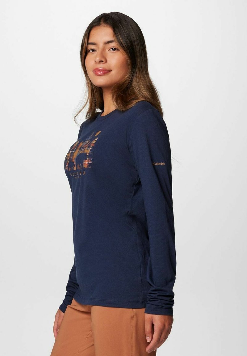 Columbia LS Maglietta a manica lunga blue collegiate navy/blu