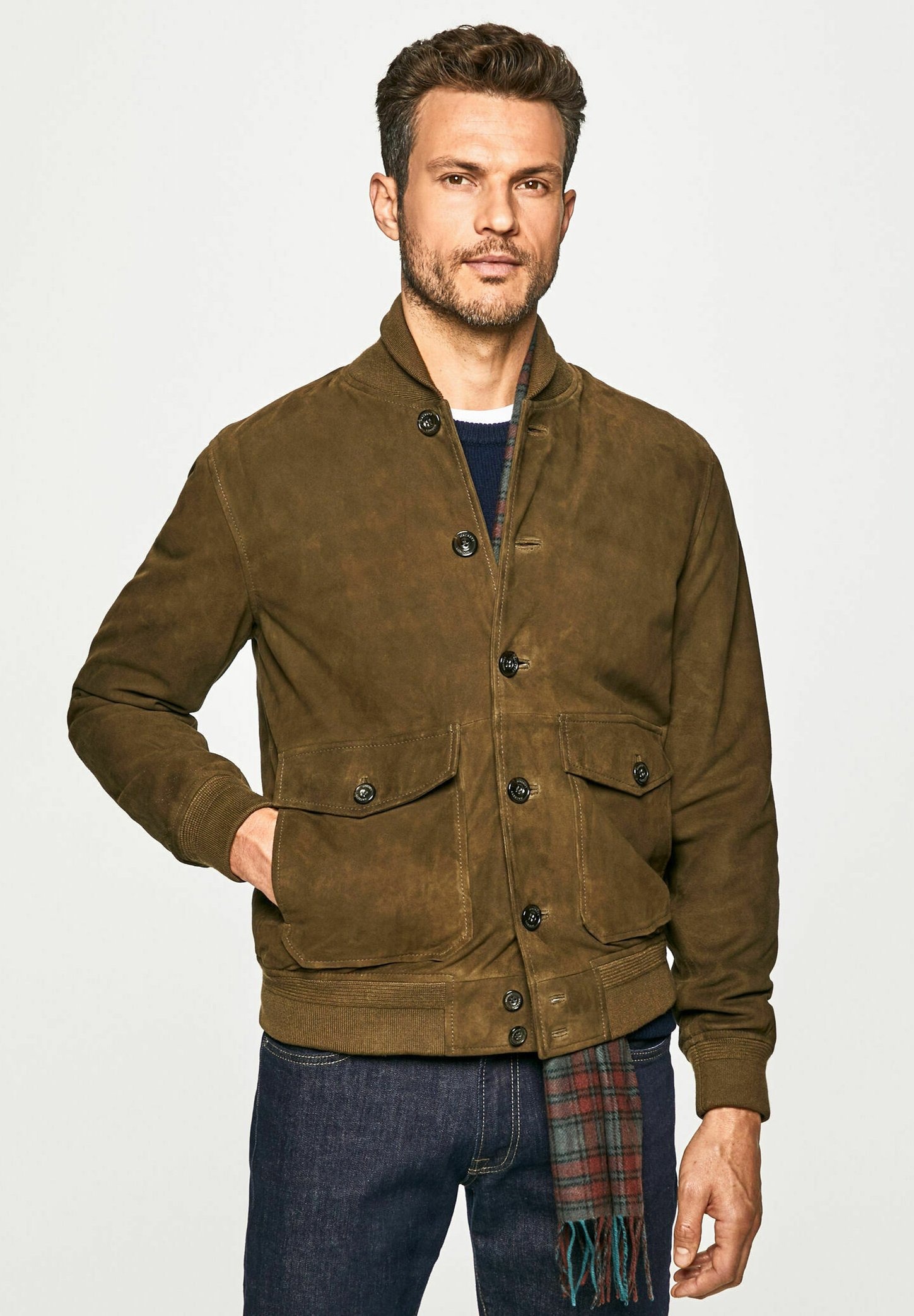 hackett suede jacket