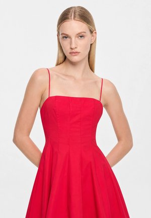 STAUD, WYLIE MINI DRESS - Robe de jour - cherry