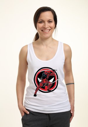 DEADPOOL WOLVERINE READY TO FIGHT - TANK - Top - white