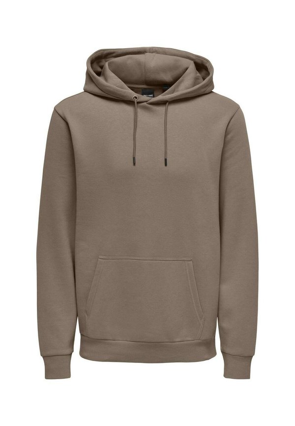 ONSCERES LIFE HOODED  - Kapuzenpullover - braun