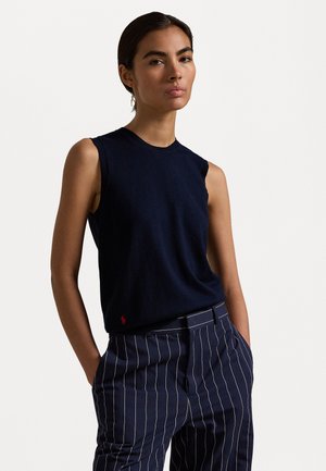 SLEEVELESS CREWNECK SWEATER - Pullover - hunter navy