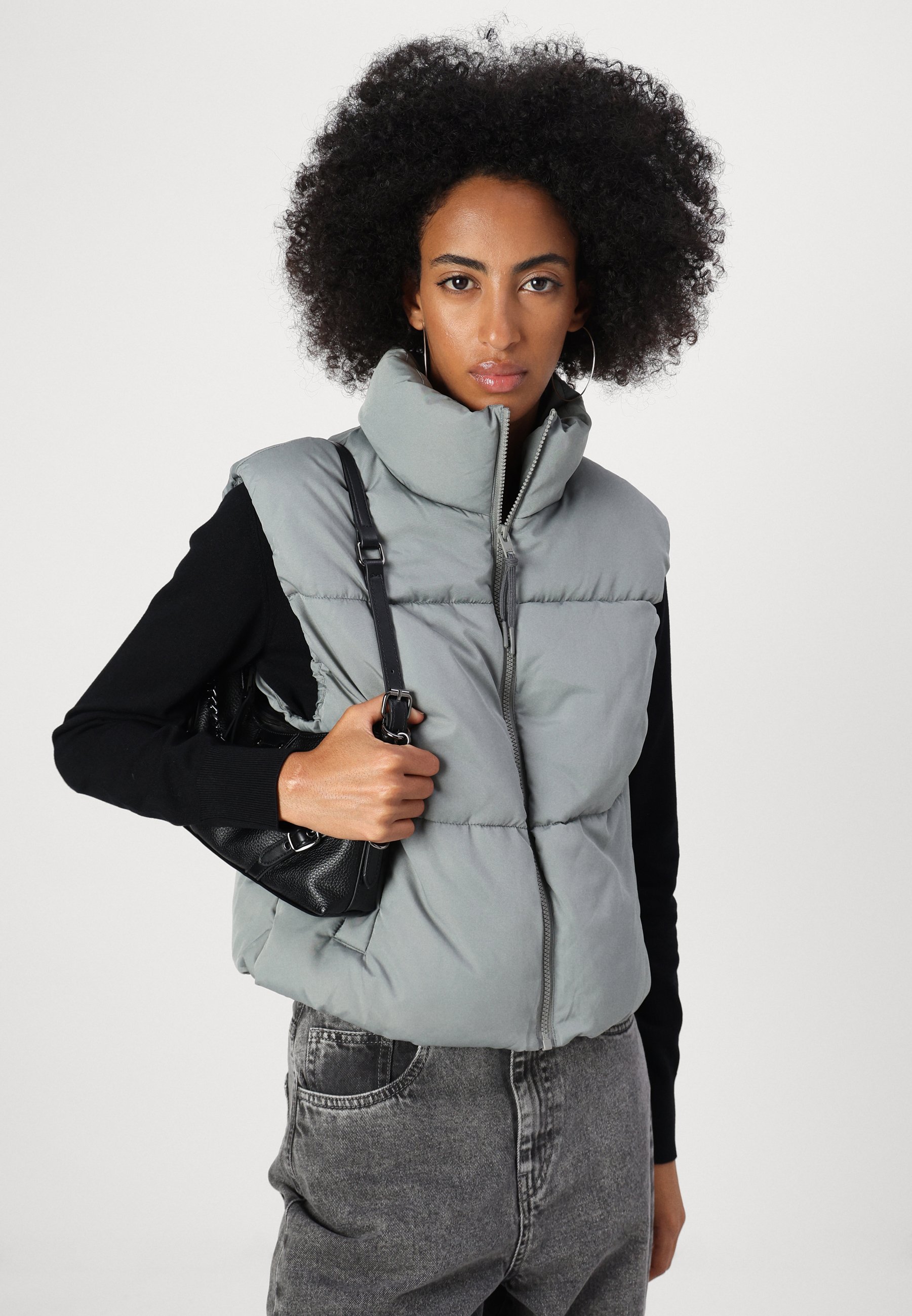 JJXX JXSOLVEJ PUFFER VEST - Waistcoat - gargoyle/grey - Zalando.ie