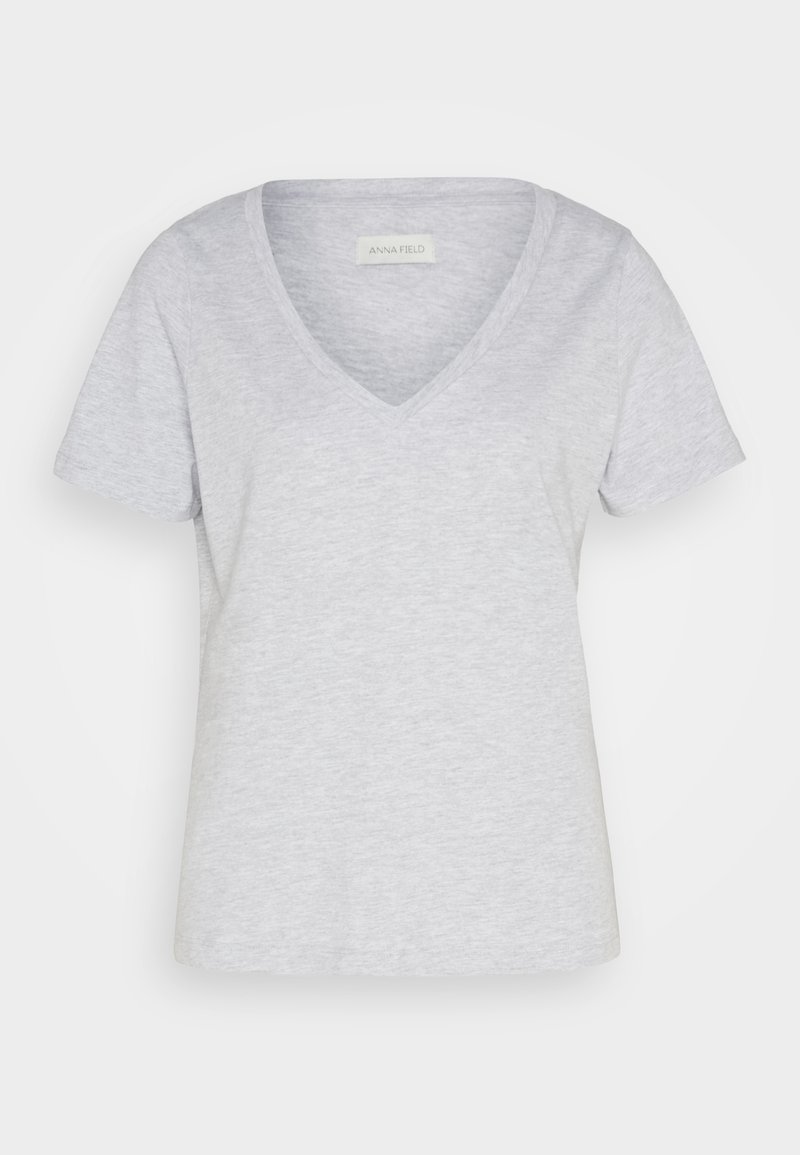 Anna Field T-shirt basic grijs gemêleerd