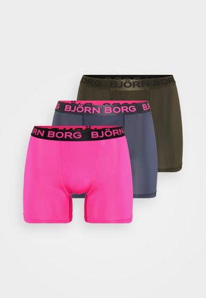 SPORTS 3 PACK - Μποξεράκια - olive/pink/grey