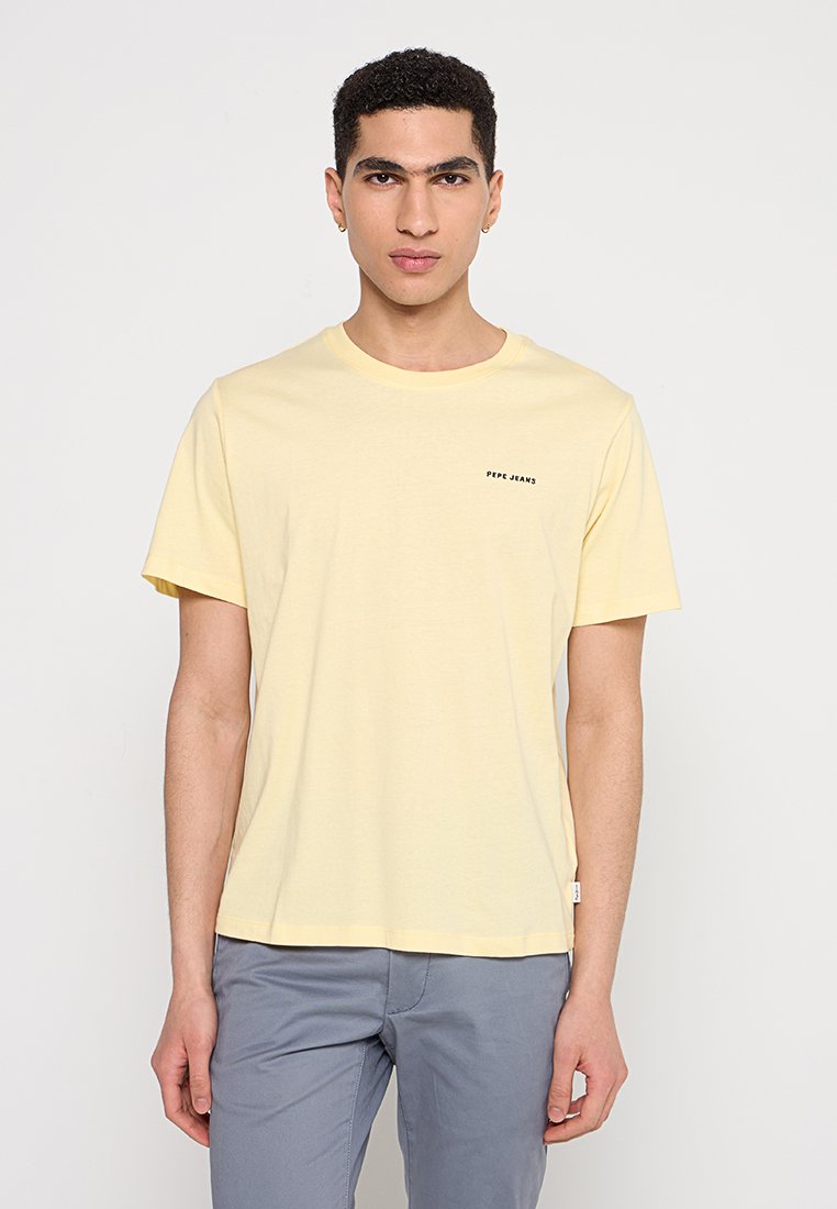 Pepe Jeans T-shirt basic lichtgeel