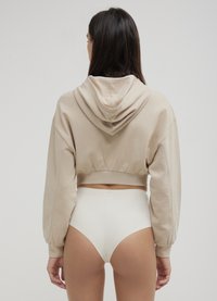 Calliope CROP  - Felpa con zip - beige
