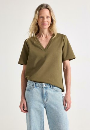 T-shirt basic - dusty green