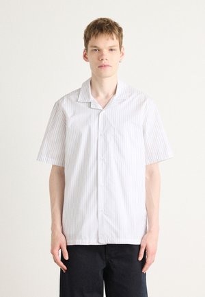 KENJI STRIPE - Shirt - white/blue/kangaroo
