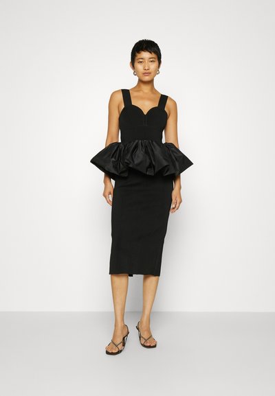 Hervé Léger RUCHED PEPLUM  - Cocktail φόρεμα / Φόρεμα για πάρτι - black