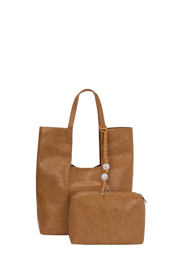 2-IN-1 SET - Shopping Bag - coffee