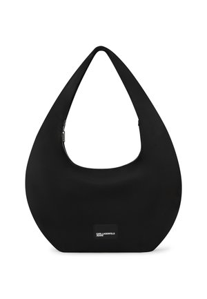 GLOSSY  HOBO - Handbag - black