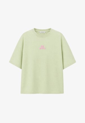 OH APRIL, ELLA BOXY T-SHIRT - T-shirts print - mint green acid