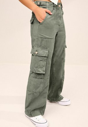 Pantalones cargo - khaki green