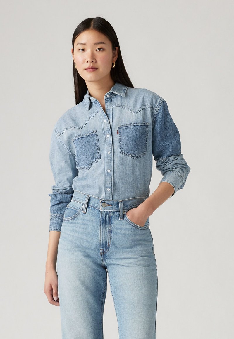 Levi's® TEODORA WESTERN  - Blusa com botões - air space