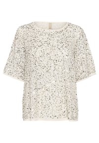 CUCHERINA - Camicetta - whitecap silver sequins