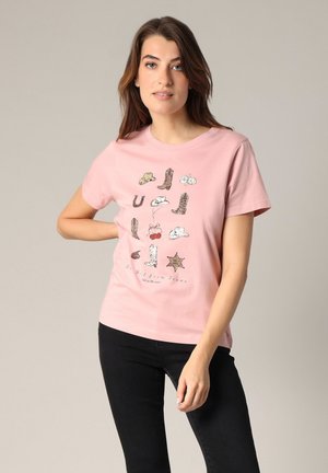 DEELUXE, TEXAS - T-shirt imprimé - Light Pink