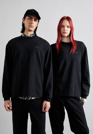 RELAXED LONG SLEEVE UNISEX - Top s dlouhým rukávem - black