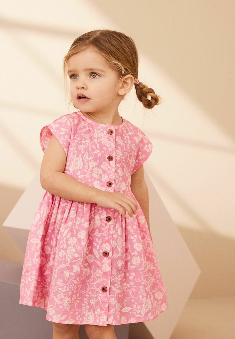 Next - REGULAR FIT - Jurk - pink floral, Vergroten