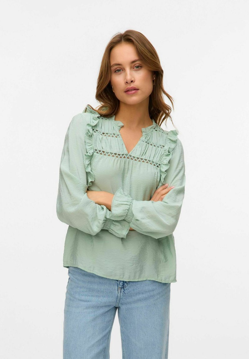 Vero Moda VMELSIE - Blus - silt green